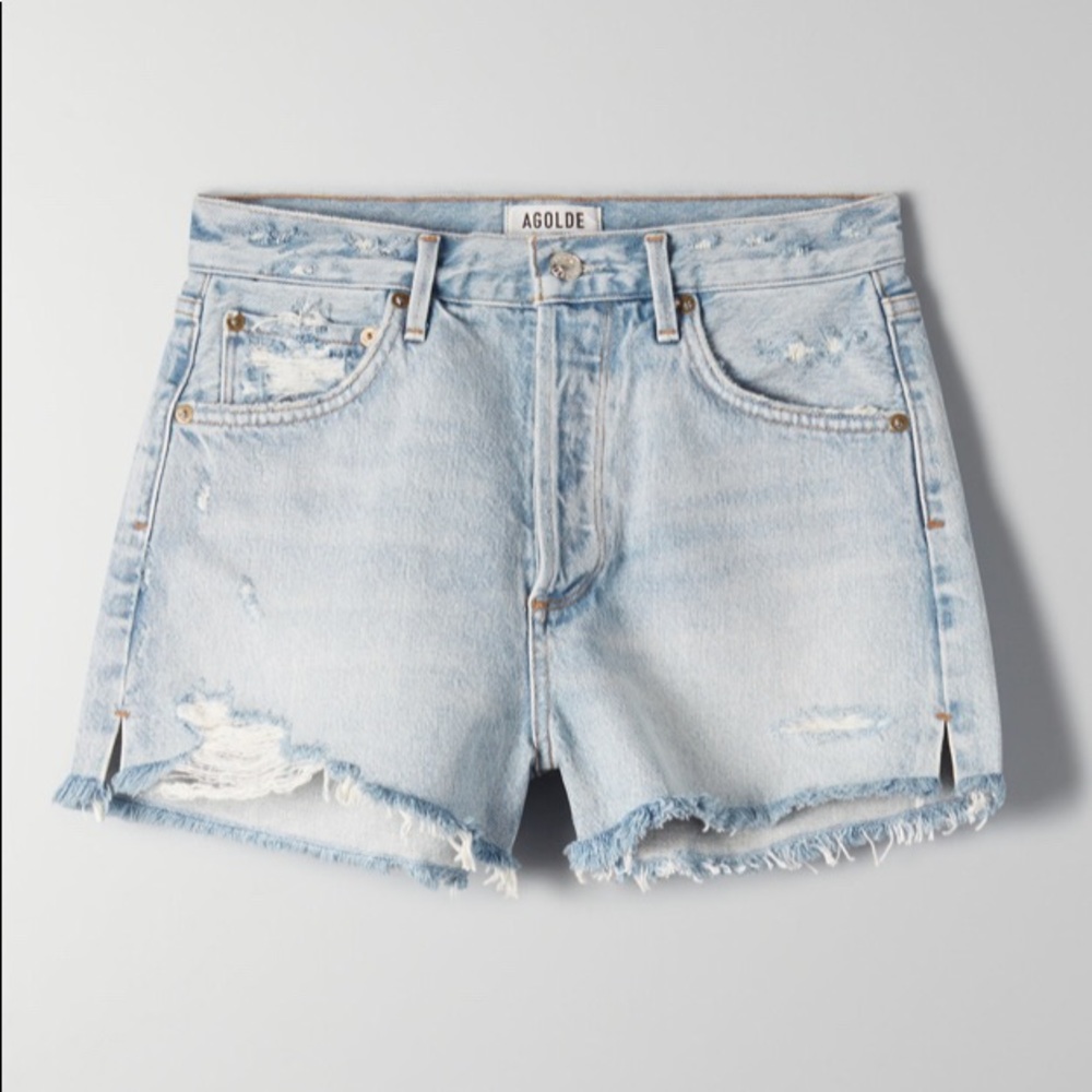 Agolde Jaden Shorts in Broken